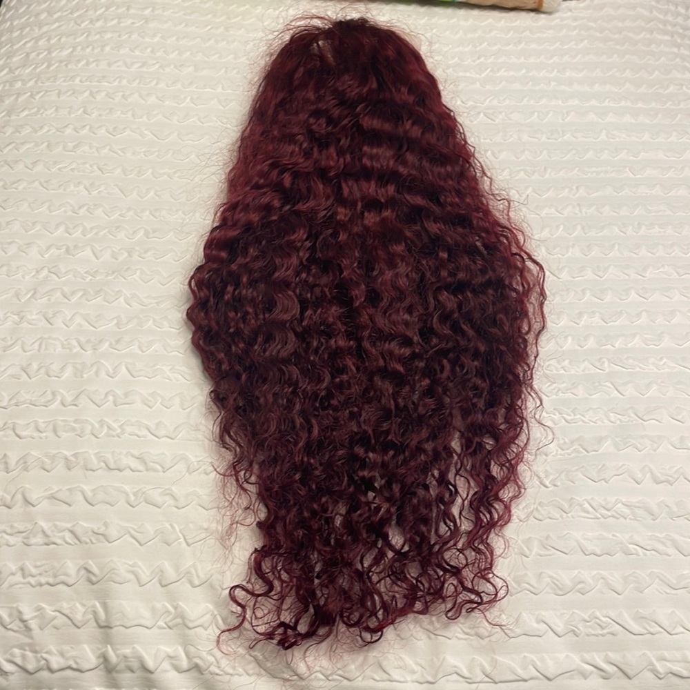 NEW 100% human hair BOSDIOS 99J burgundy 150% density 24 inch